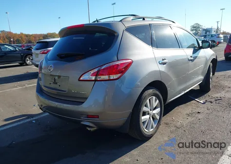 2012 Nissan Murano Sl z USA, uszkodzony, nr VIN JN8AZ1MW6CW212776